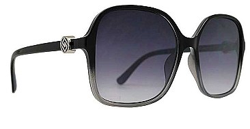PACK OF 12 SQUARE SUNGLASSES WITH METAL ACCENT