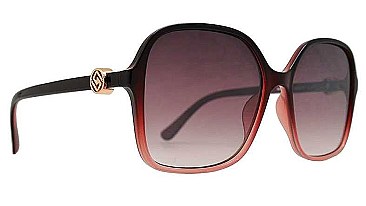 PACK OF 12 SQUARE SUNGLASSES WITH METAL ACCENT