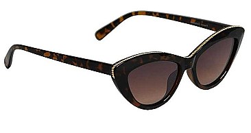 PACK OF 12  CAT EYE SUNGLASSES WITH FLAT LENS