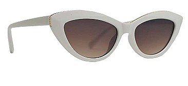 PACK OF 12  CAT EYE SUNGLASSES WITH FLAT LENS