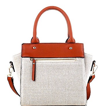 LINEN WING SATCHEL