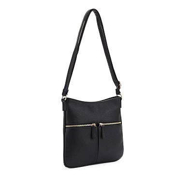 Slim Double Front Pocket Crossbody Bag