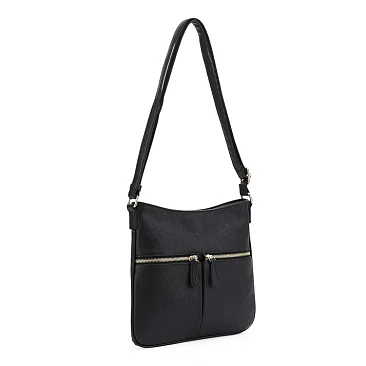 Slim Double Front Pocket Crossbody Bag