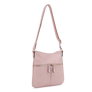 Slim Double Front Pocket Crossbody Bag
