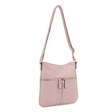 Slim Double Front Pocket Crossbody Bag