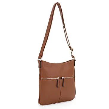 Slim Double Front Pocket Crossbody Bag