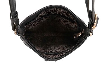 Slim Double Front Pocket Crossbody Bag