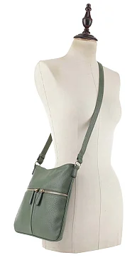 Slim Double Front Pocket Crossbody Bag