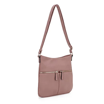 Slim Double Front Pocket Crossbody Bag