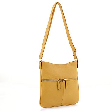 Slim Double Front Pocket Crossbody Bag
