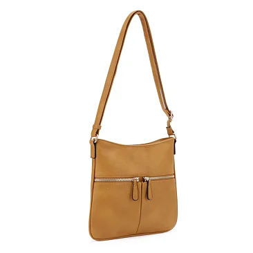 Slim Double Front Pocket Crossbody Bag
