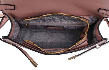 Belt Lock Medium Flap Shoulder Bag