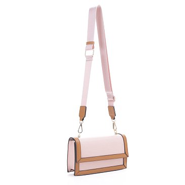 Two Tone Adjustable Crossbody