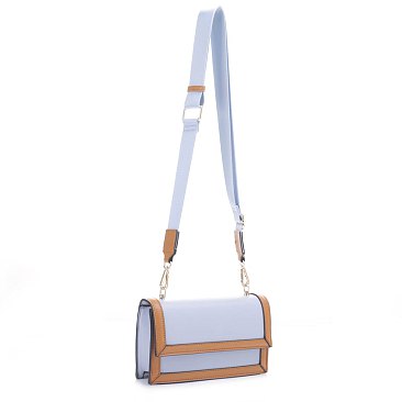 blue Two Tone Adjustable Crossbody