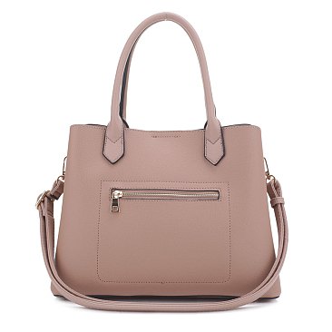 Front Envelope Flap Padlock Satchel Bag