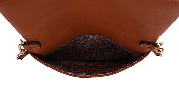 Fold-Over Flap Shoulder Crossbody with Tassel Zipper