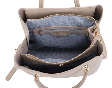 Metal Accent Hardware Multi Compartment  Satchel