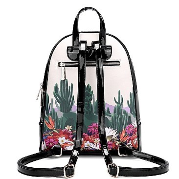 Authentic 2 in 1 Frida Kahlo Flower Backpack