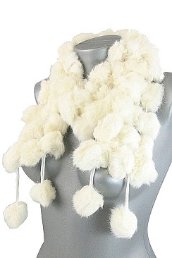 Pack of 4 Rabbit Fur Women Scarves FM-FCS1008