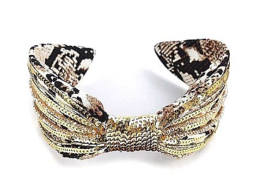 SNAKE PATTERN SEQUIN HEAD BAND