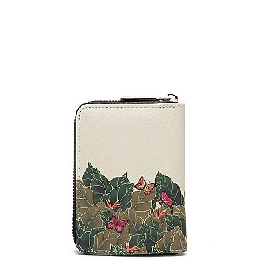 Frida Kahlo Authentic Cactus Series Zip-Around Bi-Fold Wallet