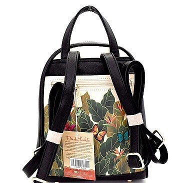 Front Pocket Cartoon Version Frida Kahlo Backpack