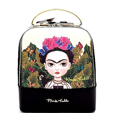 Metal Handle Authentic Cartoon Version Frida Kahlo Backpack