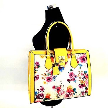 Spring Season Flower Print Divine Tote Purse