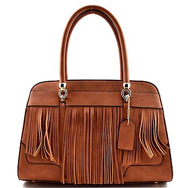 Exquisite Fringe Decorated Style Satchel