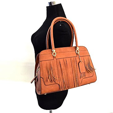 Exquisite Fringe Decorated Style Satchel