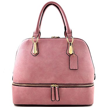 Elaborate Zipper Design Chichi Dome Style Satchel