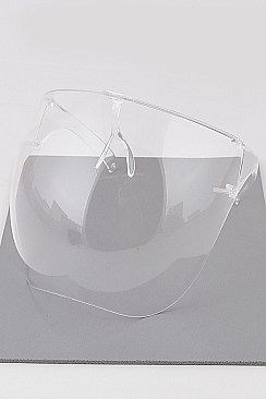 Bikers Large Shield Clear Sunglasses