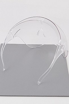 Bikers Large Shield Clear Sunglasses