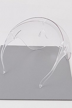 PACK OF 12 Bikers Large FACE Shield Clear Sunglasses