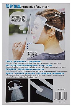 TRANSPARENT DETACHABLE MEDICAL DENTAL FULL FACE SHIELD FACE MASK