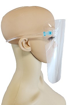 TRANSPARENT DETACHABLE MEDICAL DENTAL FULL FACE SHIELD