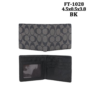 Oval Pattern Bi-Fold Wallet