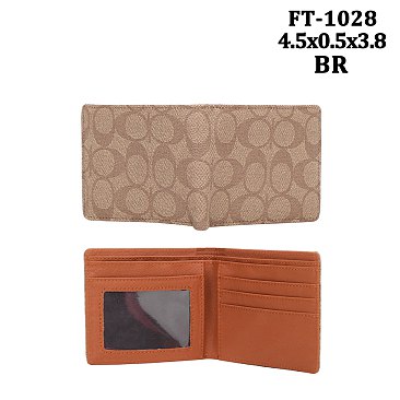 Oval Pattern Bi-Fold Wallet