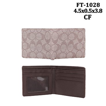 Oval Pattern Bi-Fold Wallet