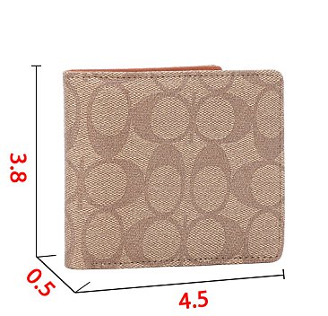 Oval Pattern Bi-Fold Wallet