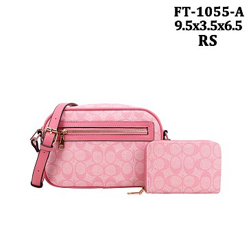 Oval Monogram Crossbody Bag With Wallet