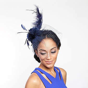 Fashionable Feather Headband W/long Feather