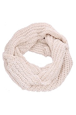 TRENDY CROCHET KNIT INFINITY SCARF