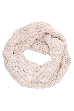 TRENDY CROCHET KNIT INFINITY SCARF