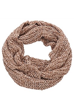 TRENDY CROCHET KNIT INFINITY SCARF