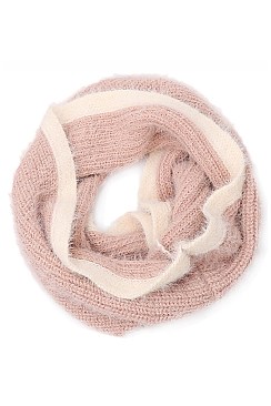 CLASSY SOFT FUR CROCHET INFINITY SCARF