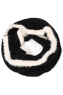 CLASSY SOFT FUR CROCHET INFINITY SCARF