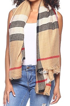 Classy Plaid Blanket/Scarves/Shawls FM-AO506