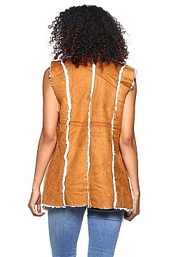 Fashionable Faux Shearling Vest FM-AO635