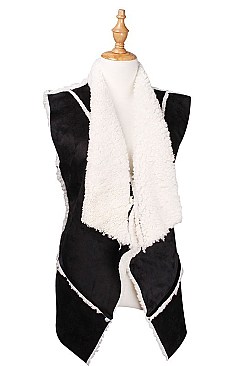 Fashionable Faux Shearling Vest FM-AO635